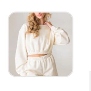 Vitality Cozy Crop Crew - Oat